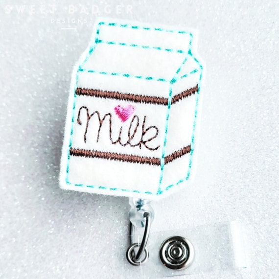 Buy Milk Carton Badge Holder, Hospital Badge Reel, ID Felt Badge Holder,  Nurse Badge Reel, RN, Food Badge Reel, Cute Badge Reel, Gift for Nurses  Online in India 