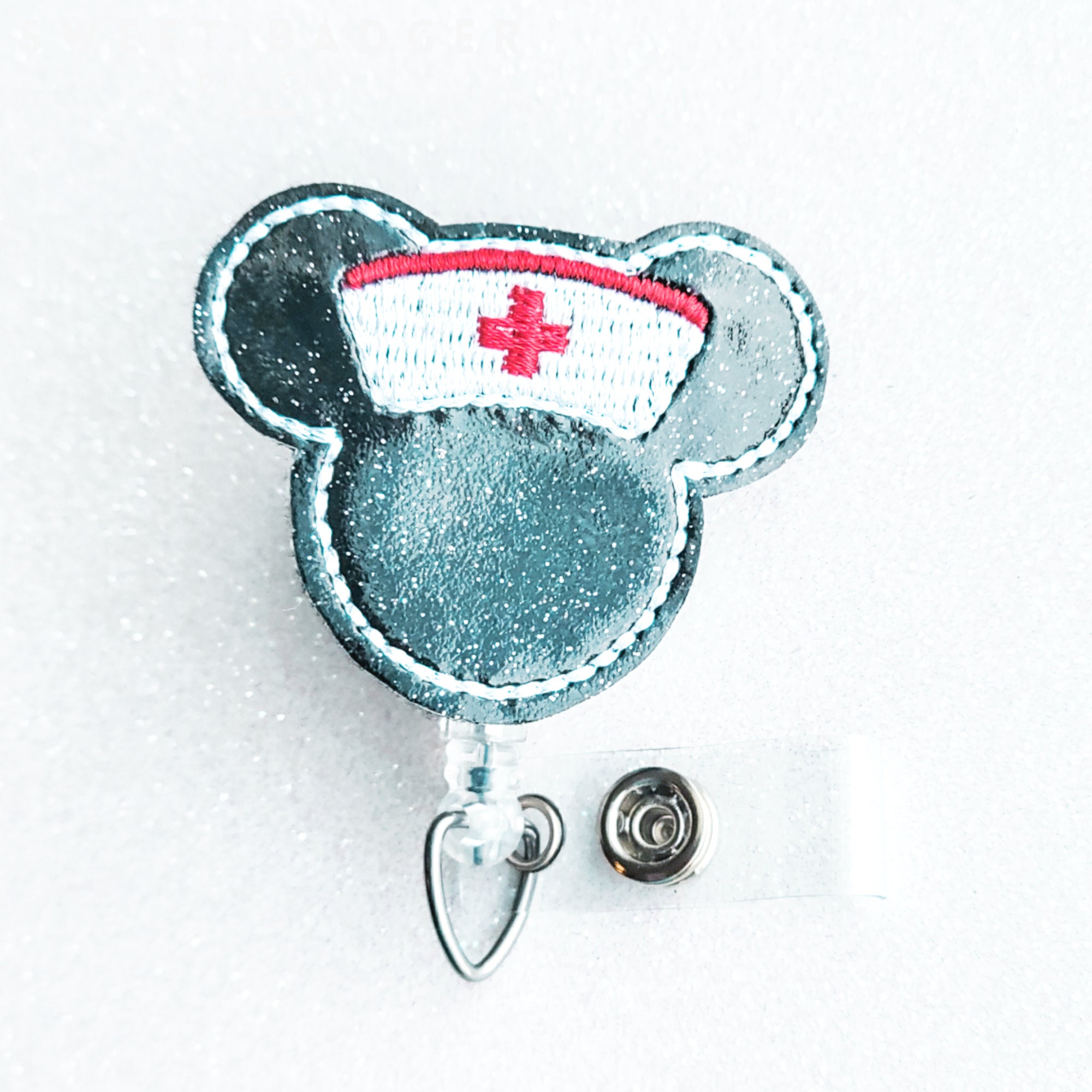 Mouse Nurse Badge Reel, Name Badge Holder Retractable, Cute Badge Reel  Pediatrics, Coworker Gift, Medical Student Gift, RN Gift, ID Holder 