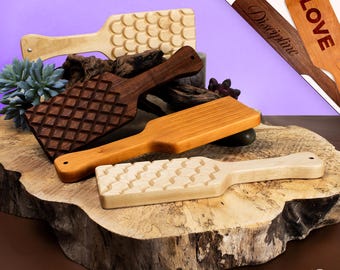 Sensational Textured Spanking Paddle - Squarebrush