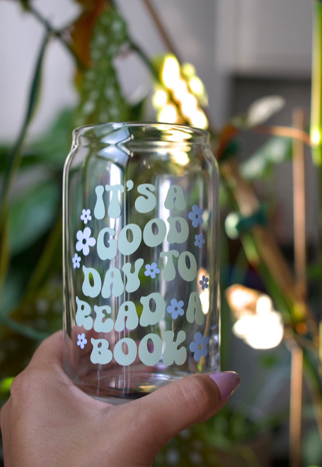 Book Lovers Cup | Iced Coffee Cup for Book Lovers | Glass Cup | Coffee Glass | Iced Coffee Glass ...