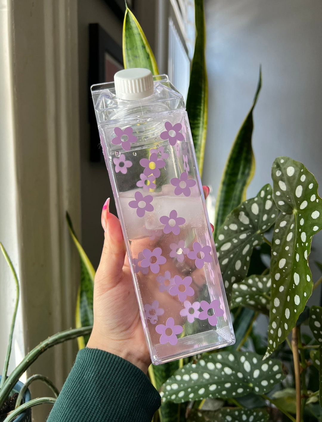Ins Simple Fashion Small Daisy Water Bottles Summer Portable