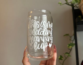 Wedding Planning Glass Can | Bride To Be Gift
