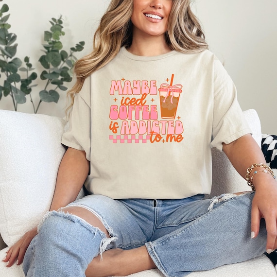 Iced Coffee Tee | Iced Coffee T-Shirt | Coffee Lover Gifts | Coffee Love Tee | Iced Coffee Lover Gift | Iced Coffee T-shirt