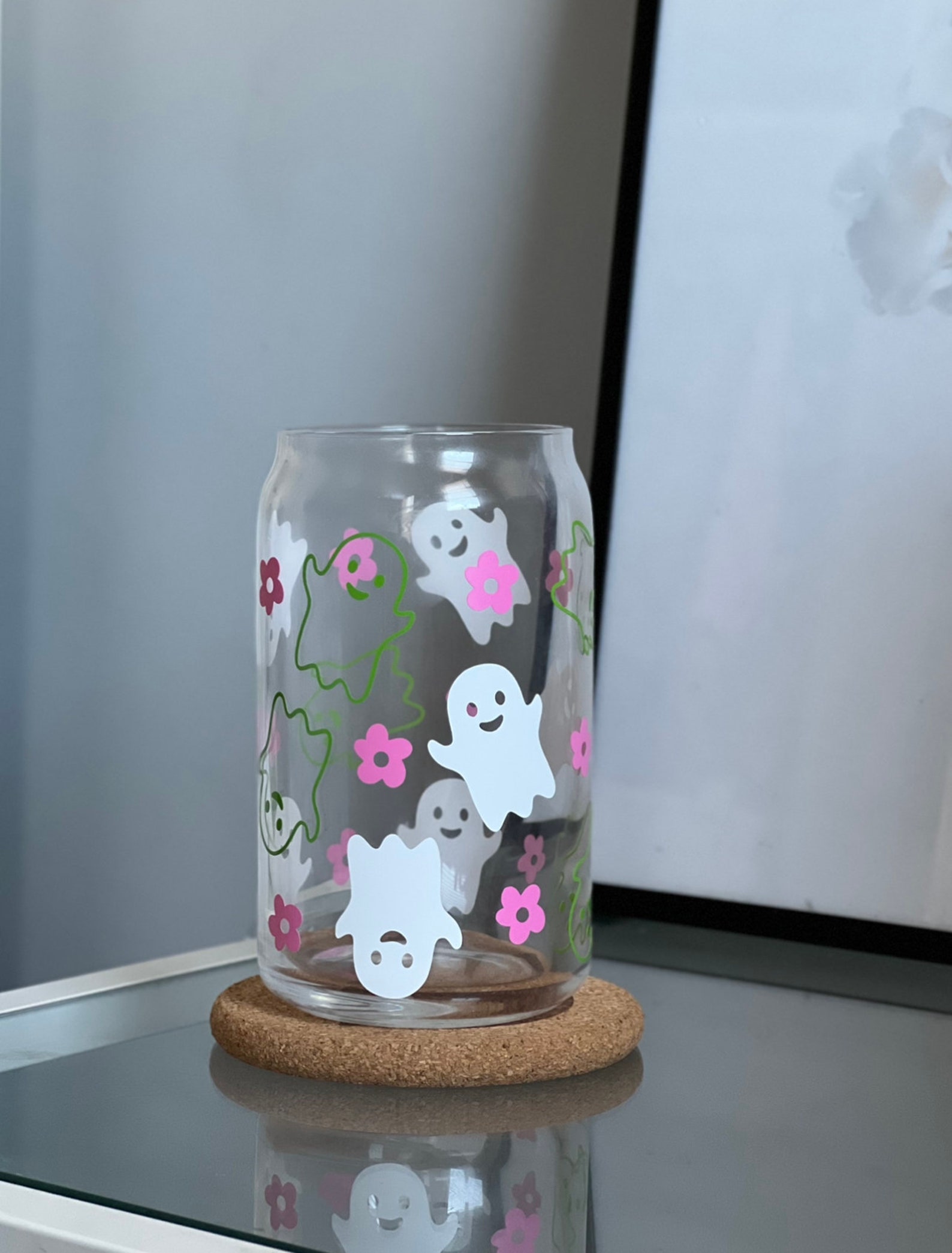 Cute Ghost Cup Halloween Cup Libbey Cup Glass Cup Etsy