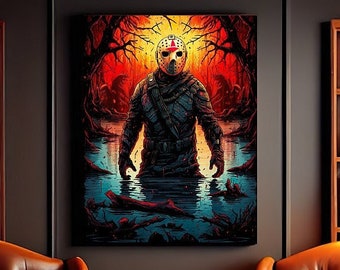 JASON VOORHEES: Friday the 13th, Every Mask Poster, Evolution of Jason ...