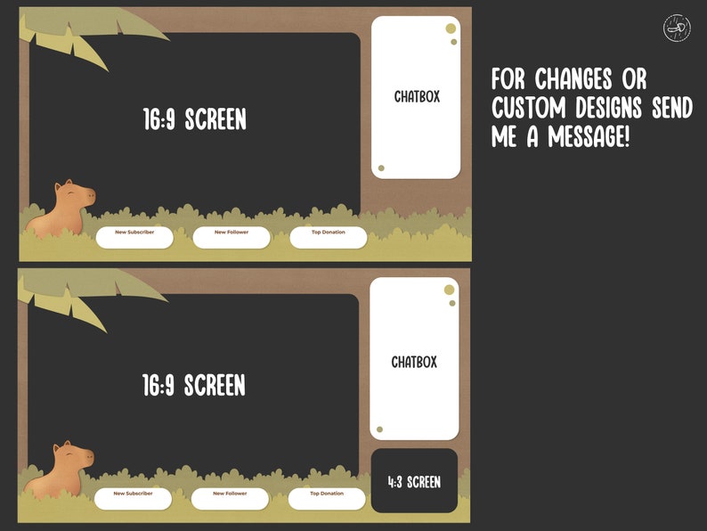 Animated Twitch Pack | Capybara Style | Animated Screens, Panels ...