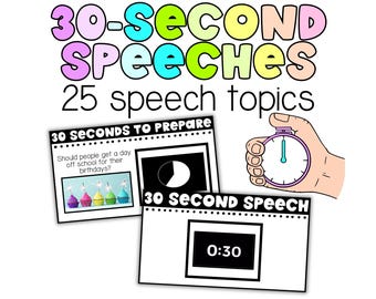 30-sekundowe podpowiedzi do przemówień | Zajęcia z wystąpień publicznych i SEL | Ćwiczenia na przełamanie lodów, debaty, spotkania poranne
