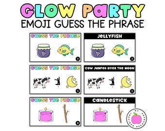 Gra z frazami emoji na imprezę Glow Day | Temat przewodni na koniec roku | Transformacja w klasie | Odliczanie do lata | Klasy 1, 2, 3 i 4