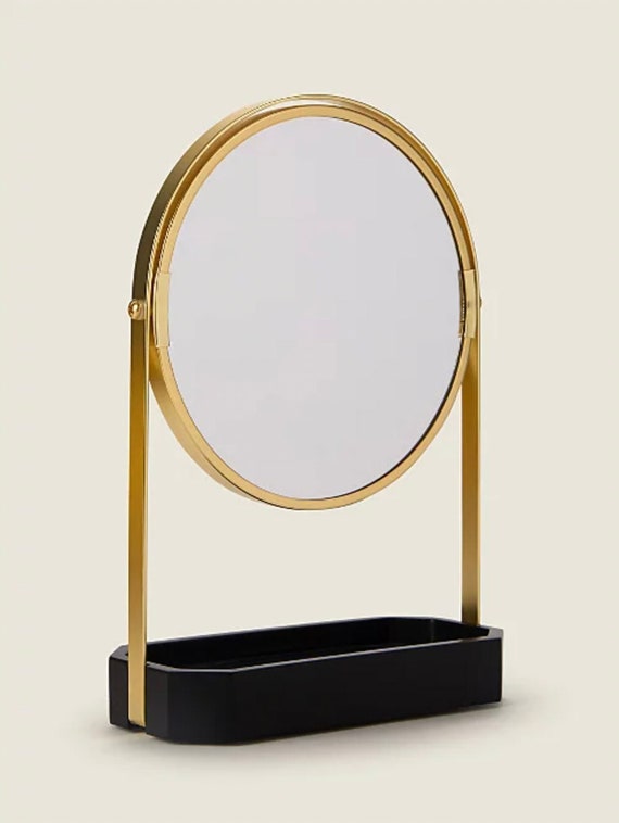 Vanity Mirror With Stand Gold Stand Small Mirror Small Gold Etsy UK