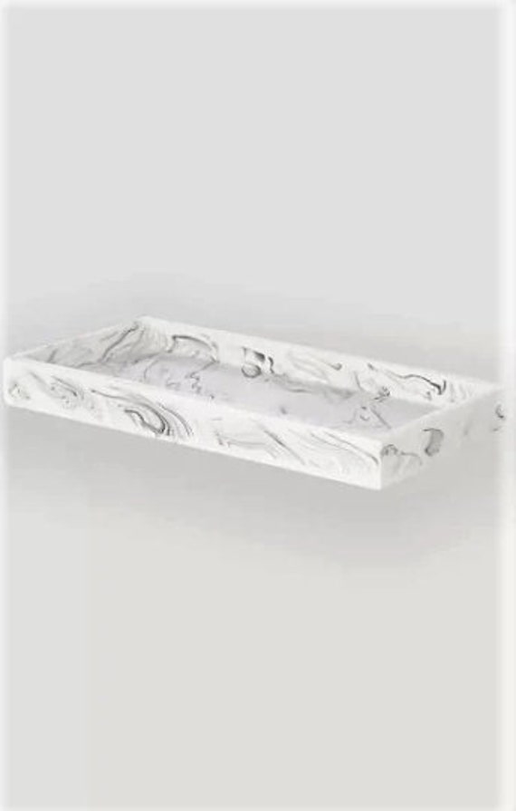 Marble Effect Bathroom Tray Marble Tray Bathroom Organizer Etsy