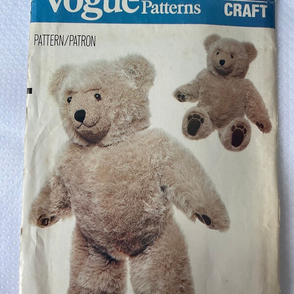 Vogue Craft 8658 Bear (Uncut) - Vogue Craft 8658 Bear (Uncut)