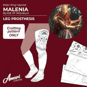 MÖNSTER | Malenia Elden Ring-inspirerad benskydd/protes | DIGITAL Mönsterkollektion