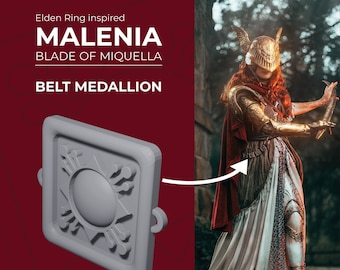 STL-file & PATTERN - Malenia Elden Ring Cosplay - Belt Medallion