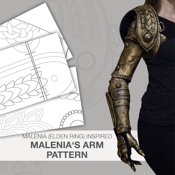Malenia Elden Ring inspired Arm Prosthesis DIGITAL Pattern Collection
