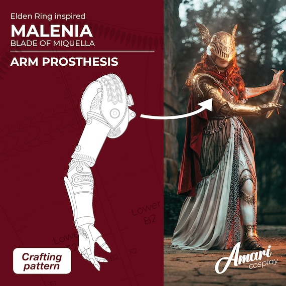 マレニア エルデン リングをイメージした義手デジタル パターン