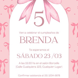 Invitación de Tema Coquette