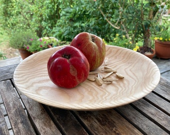 Unique single piece wooden bowl especially decorative design object jewel wooden plate gift kitchen bowl living room decoration tableware