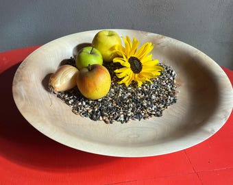 Fruit bowl, salad bowl, gift, jewel, decorative item, eye-catcher, unique, single piece, wood art, wood turning art,