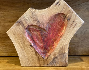 torn cracked heart, wooden broken heart, forgotten lovesickness bleeding heart wood oak engagement wedding heartache