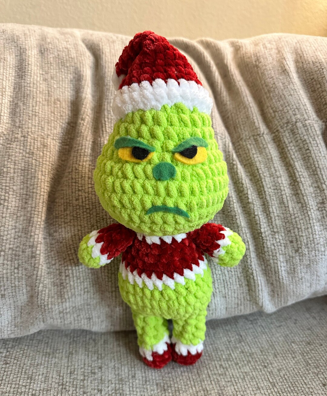 Crochet Grinch Plushie Etsy