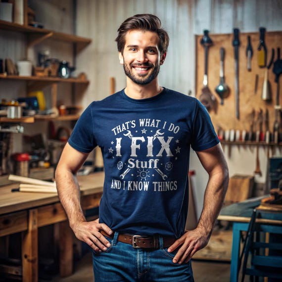 MPSstudio T-shirt unisexe avec inscription « That's What I Do I Fix