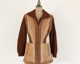 Chaqueta de piel reversible