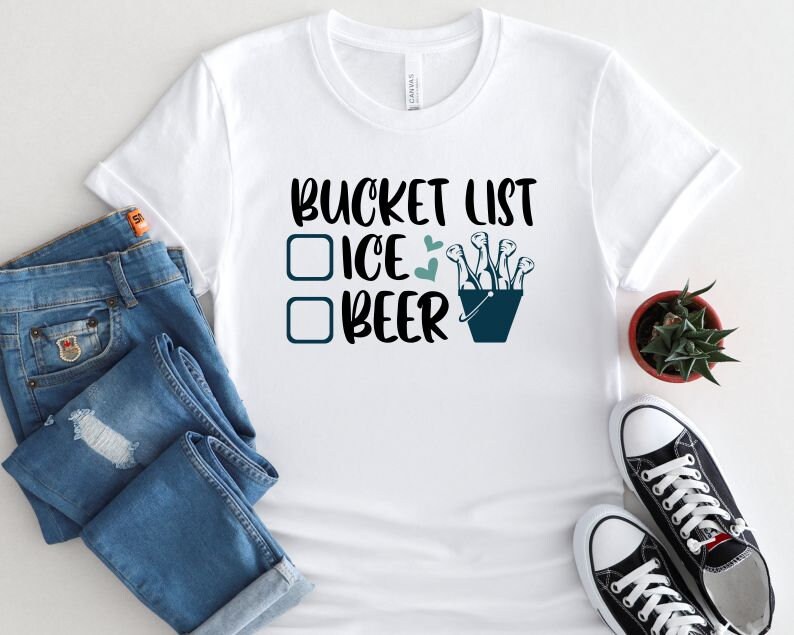 My Bucket List Svg Beer Ice Bucket Svg Funny Father's Etsy