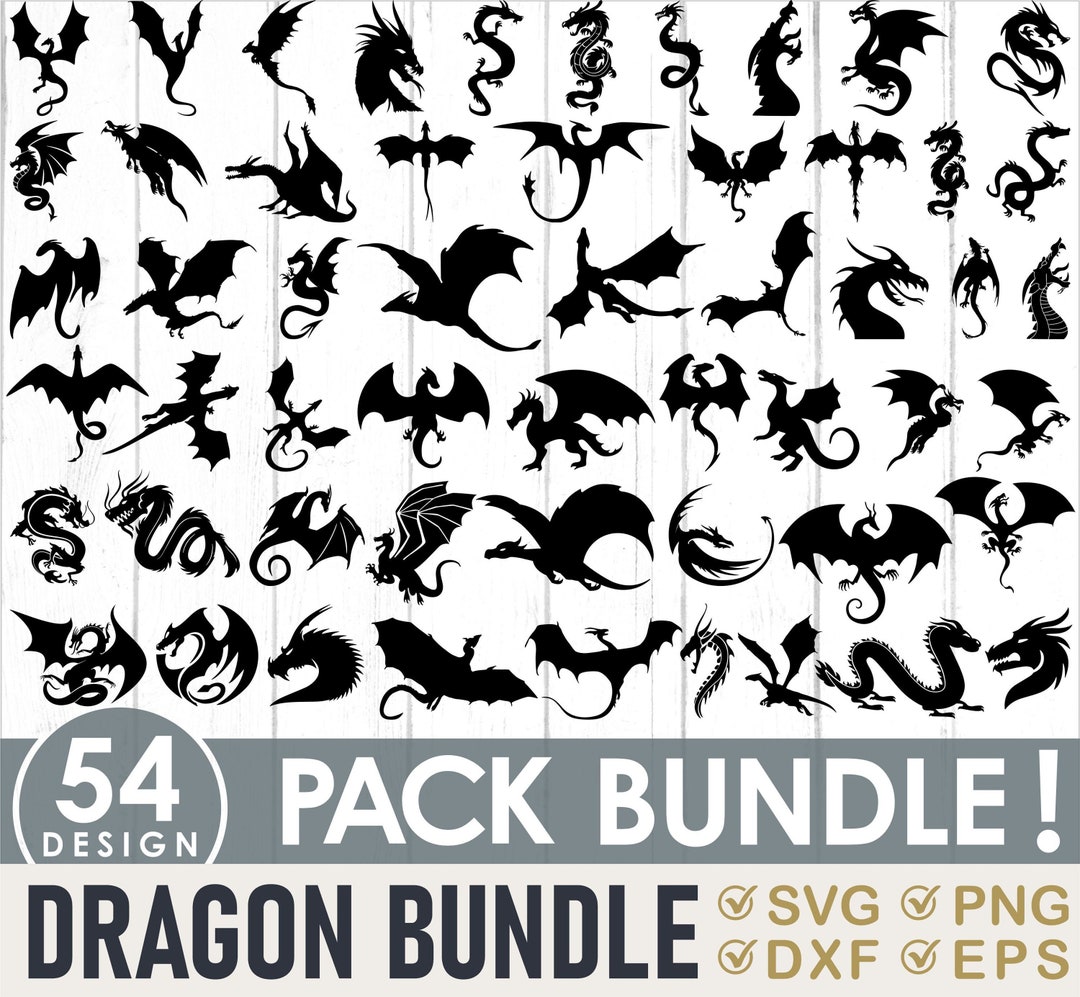 Dragon Svg Bundle Dragon Cut File Dragon Svg Dragons Head - Etsy Portugal