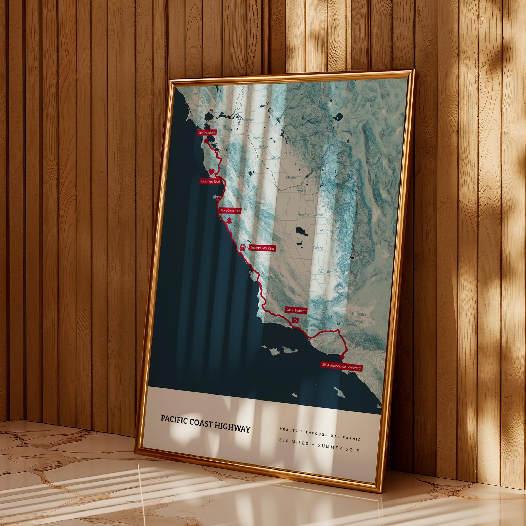 Custom 3D Terrain Map Print: Personalized Topographic Landscape Wall ...