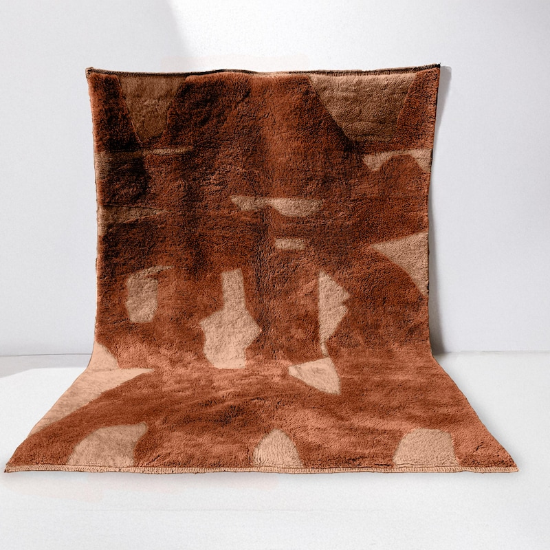 Handwoven Rust Color Rug - Etsy