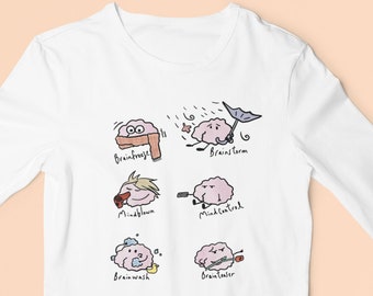 Brain Puns Long Sleeve Tee