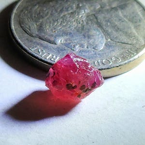 2.505 Carat Rough Natural Red Winza Ruby from Tanzania