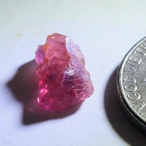 2.48 Ct. Natural Rough Clear Bright Pink Winza  Sapphire / Ruby from Tanzania. Not Treated