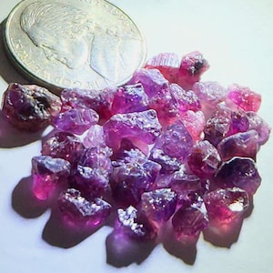 30.84 TCW Rough Purple Sapphire batch from Madagascar. Not Treated