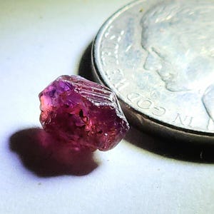 2.025 Carat Red Rough Purple Red Ruby/Sapphire from Tanzania. Not Treated.
