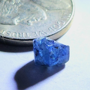 1.98 Carat Translucent Blue Green Rough Natural Sapphire from Australia