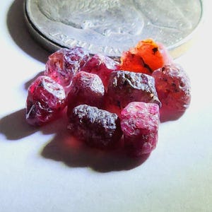 8.80 Carat Red Natural Rough Ruby / Sapphire Batch from Madagascar