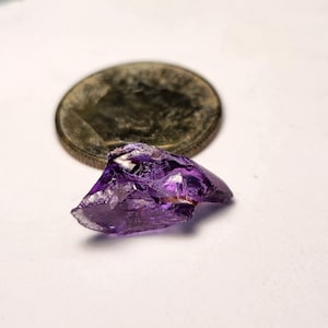 5.935 Carat Raw Purple Color Changing Alexandrite Crystal image 1