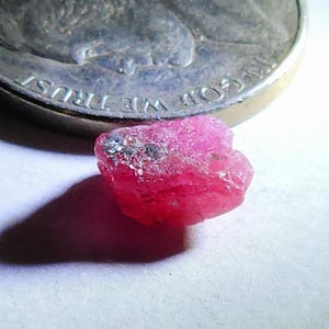 2.61 Carat Raw Pink Natural Winza Ruby Crystal