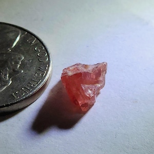 2.06 Carat Pinkish Red Rough Ruby / Sapphire from Tanzania. Not Treated
