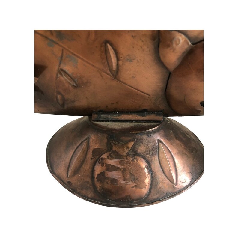 Mid century modern vintage Mexico gene Byron candelabra sculptural candle holder copper image 3