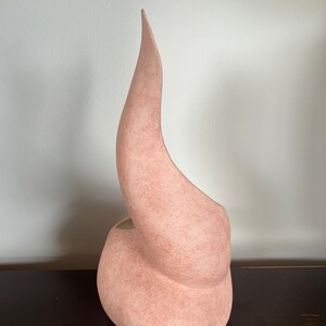 Postmodern 1980s planter vase pink sculpture studio pottery ceramic mid century image 7