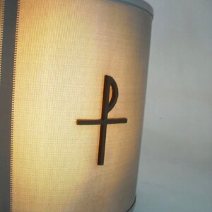 Mid century modern ceiling Hanging lamp Neutra Art Deco copper perforated steel image 4