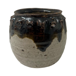 Vintage mid century modern 1960s studio pottery ceramic vase