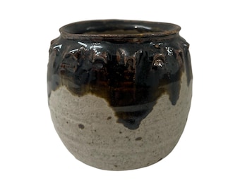 Vintage mid century modern 1960s studio pottery ceramic vase