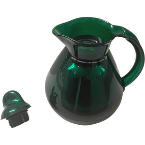 Vintage Alfi green thermal carafe designed by Lovegrove and Brown London lucite acrylic mid century modern image 8