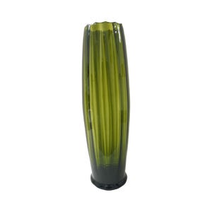 Mid century modern vintage empoli Italian glass vase large giant bottle green 1960s