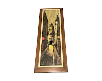 Vintage F.Depresle Print: Le Moulin de la Galette, Paris, 1960s Framed Wall Art