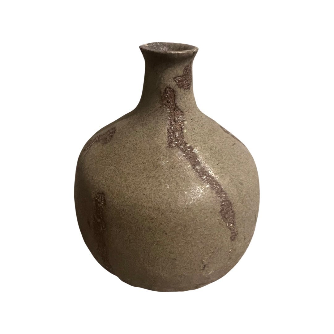 Vintage Mid Century Modern Studio Pottery Weed Pot Vase Ceramic Signed ...