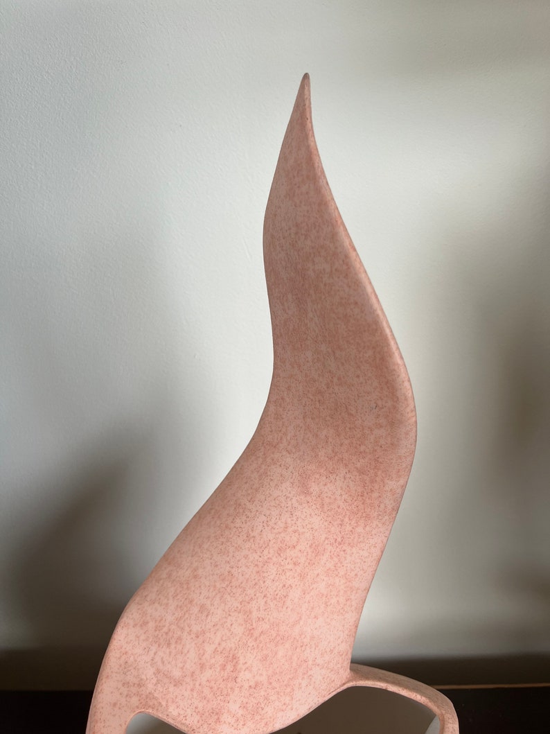 Postmodern 1980s planter vase pink sculpture studio pottery ceramic mid century Bild 9